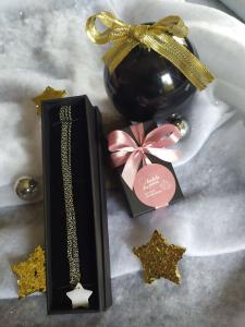 Collier et bracelet en acier inoxydable double chaîne et breloque en nacre 